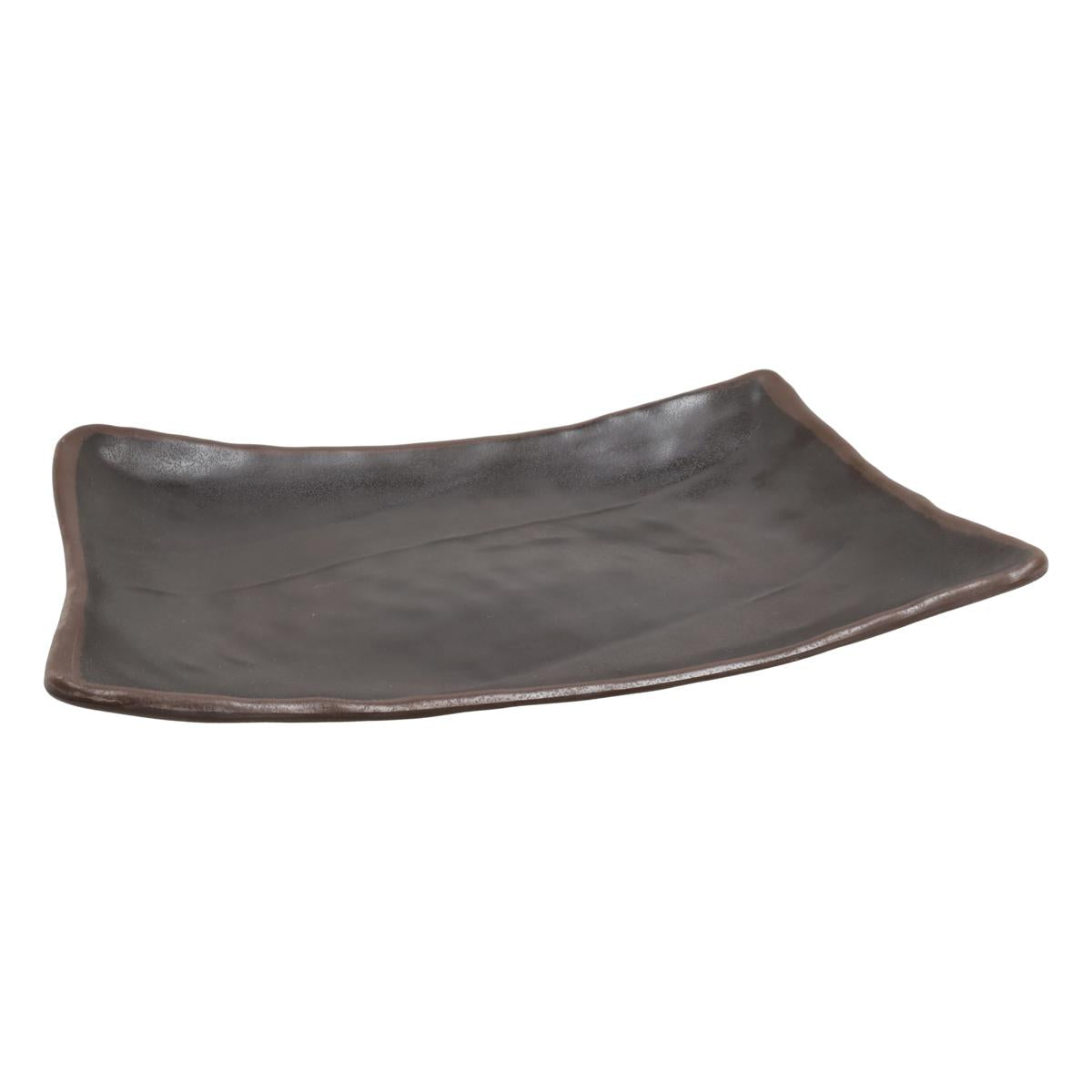 PIATTO RETT. CM 40 SHOW PLATE ROASTED RIM