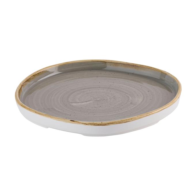 PIATTO PIANO IMP.21CM H2 STONECAST GRIGIO CHURCHILL