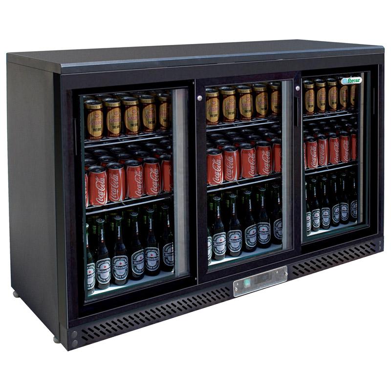 BOTTLE COOLER VENTILATE 3 PORTE COL.NERO