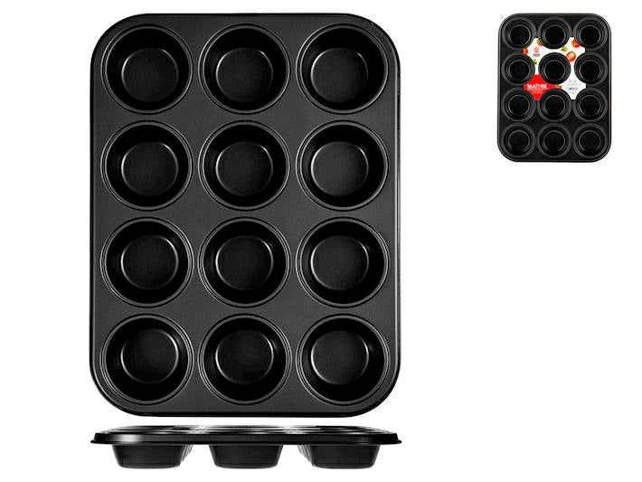 STAMPO MUFFIN 12POSTI ANTIAD MAITRE 27X35