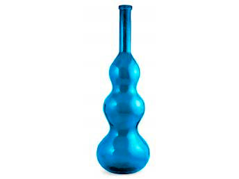 VASO VETRO AZZURRO 100CM