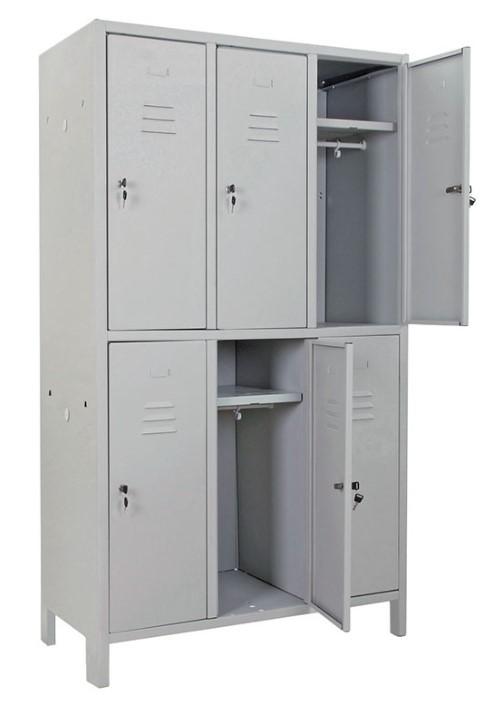 MULTISPOGLIATOIO 6POSTI SPORCO/PULITO MIS.1000X500X1795H