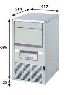 FABB. GHIACCIO CUBETTI CAVI MOD. KP30W V230