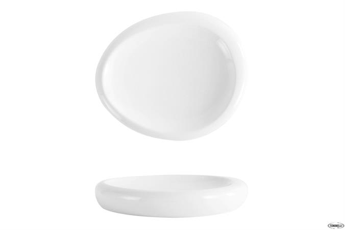 PIATTO OVALE ALTO CM.26X22 SELECTA BIANCO