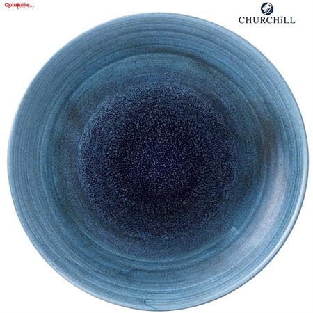 PIATTO FONDO 25CM AQUEOS AZZURRO CHURCHILL