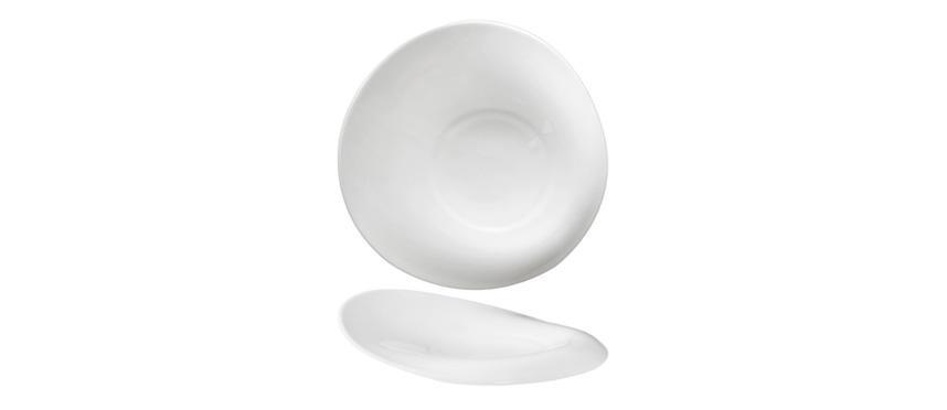 PIATTO GOURMET INCLINATO 27.6CM GOTAS BIANCO