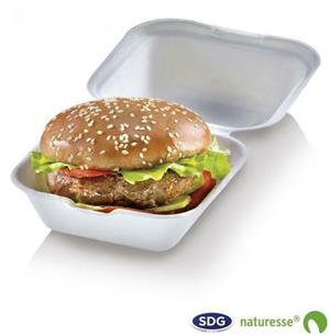 BOX PANINO BURGER IN POLPA 135X135X78MM LARGE CF=125PZ