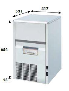 FABB. GHIACCIO CUBETTI PIENI MOD. KL32W V230