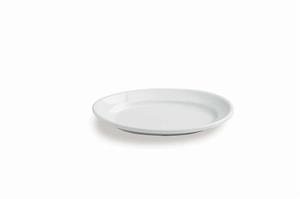 PIATTO PIANO OVALE 25X17XH4CM ALBERGO BIANCO