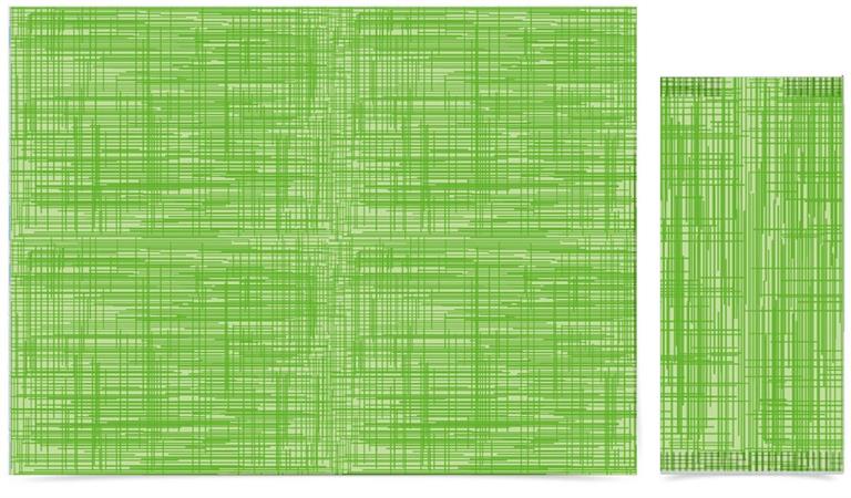 PORTAPOSATE C/TOV DECORO GRAFFI COLORE VERDE CF=125PZ