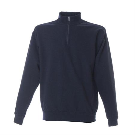 FELPA MEZZA ZIP BLU NAVY