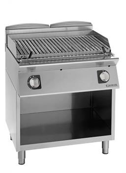 GRIGLIA PIETRA LAVICA CARNE DOPPIA 22KW MIS.800X900X900H