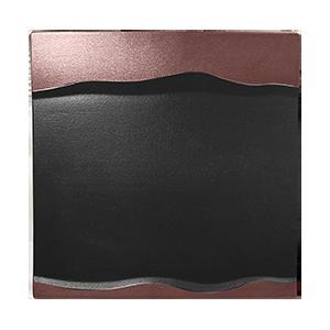 METAL FUSION PIATTO QUADRO 25X25CM BLK/BRONZE