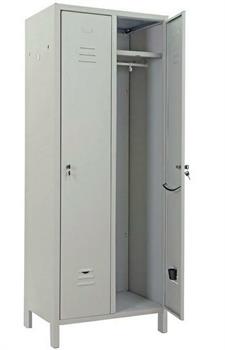ARMADIETTO SPOGLIATOIO 2POSTI 62X50XH180 RAL7035 GR