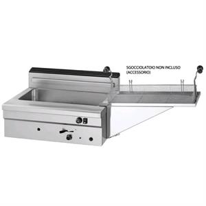 FRIGGITRICE PAST. GAS DA BANCO 18LT 12KW 700X580X250