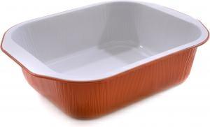 *VASCHETTA RETT.LACCATA BIANCA 2PRZ DIM.214X142H45MM CF=50PZ