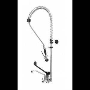 MISCELATORE DOCCIA MONOFORO C/CANNA GIREV.LEVA NERA