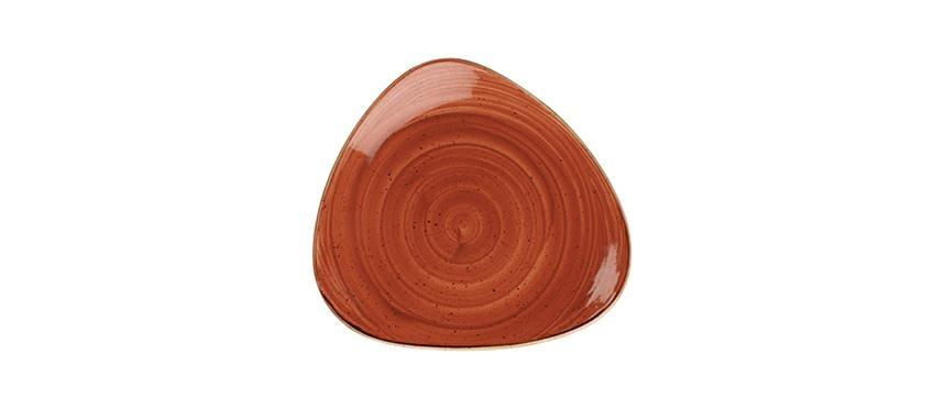 PIATTO PIANO TRIANGOLARE 31CM STONECAST ARANC. CHURCHILL