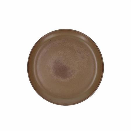 PIATTO PIANO 28CM TERRACOTTA COL.MARRONE