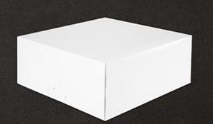 SCATOLA PORTA TORTA DAMA BIANCO 31X31X10CM CF=25PZ