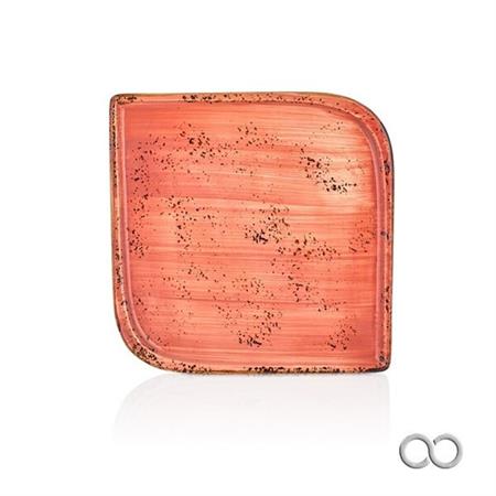 PIATTO QUADRATO LATERITE 25CM