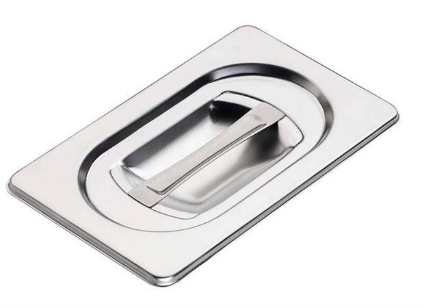 COPERCHIO GN 1/9 DIM.176X108MM ACCIAIO INOX
