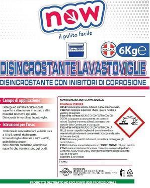 DETERGENTE DISINCROSTANTE LAVASTOVIGLE NOW 6KG