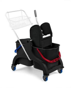 CARRELLO SERVIZI MOD.SHADOW 50LT NERO C/CESTINO