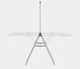STENDIBIANCHERIA HAMGON 25CM CON BARRA GRIGIO METALLICO