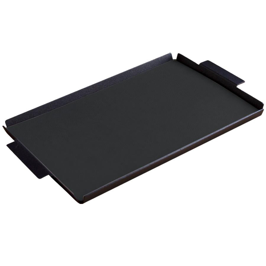 VASSOIO SERVIZIO NERO CON TOVAGLIA NERA 47X70,5X1,5CM