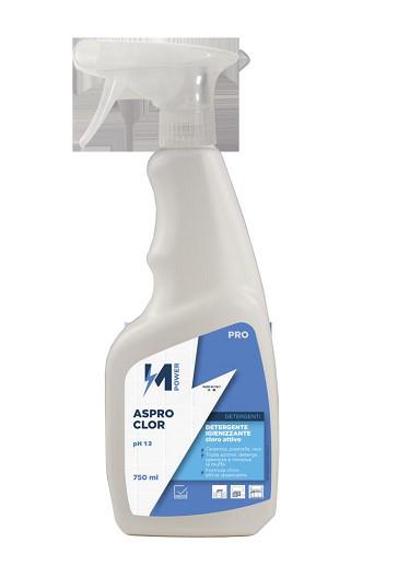 DETERGENTE IGIENIZ.MOUSSE CLORO ASPRO CLOR "MPOWER" 750ML
