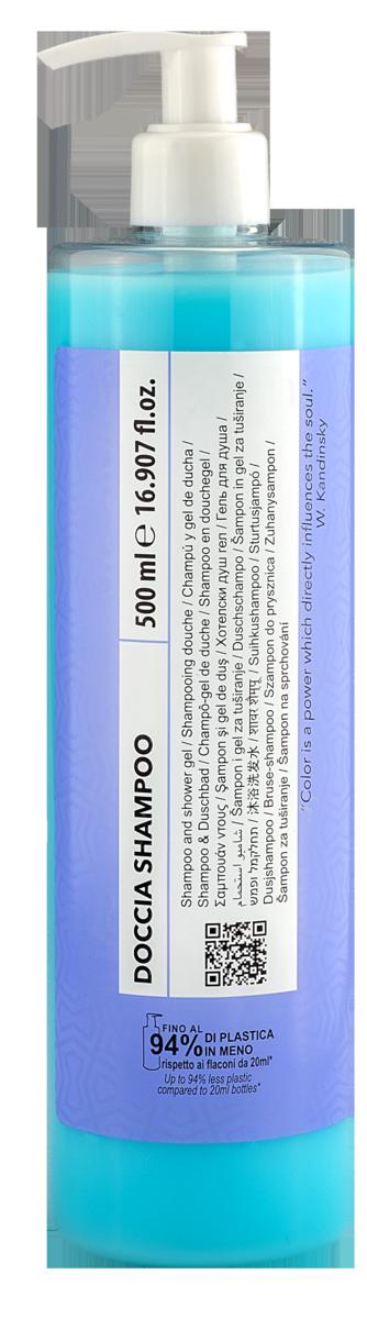 DISPENSER DOCCIA/SHAMPOO AZZURRO OPACO 500ML COLOR