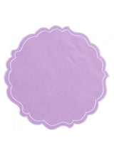 SOTTOPIATT0 IN TESSUTO MALVA 35CM