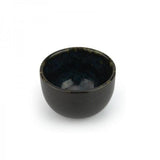 COPPETTA TONDA "PHOBOS" NERA PUNT.BLU DIAM.6,5CM STW