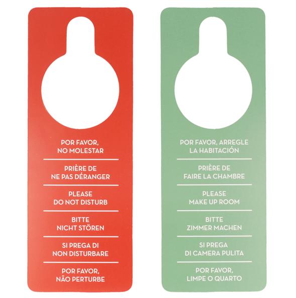 CARTELLI NON DISTURBARE 8X28 ROSSO 100PZ