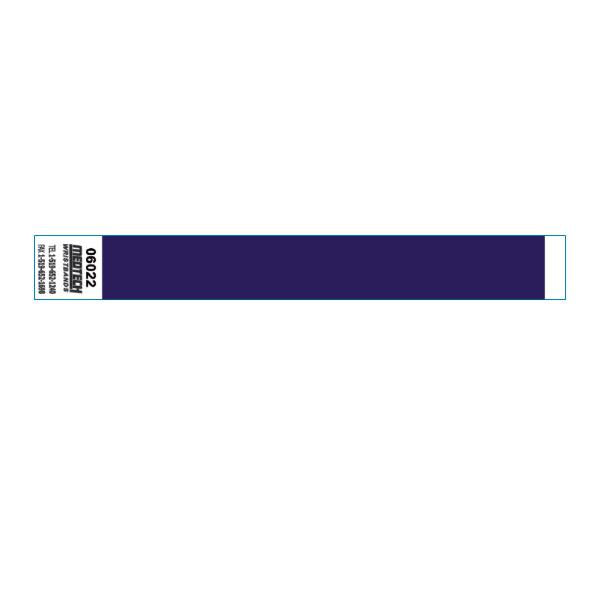 BRACCIALETTI NON TRASFERIBILI ADESIVO 2x25,5CM BLU 1000PZ