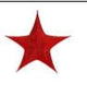 STELLA PIEGHEVOLE INTESSUTO EFFETTO GLITTER ROSSO CM135X135