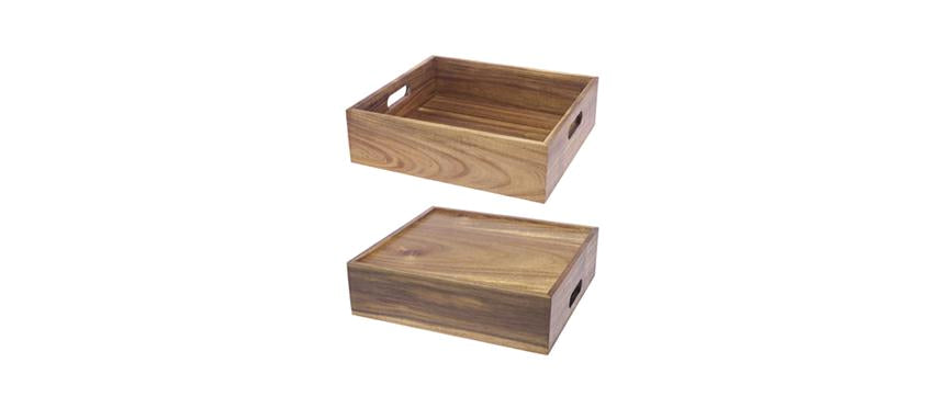 E.BUFFET ACACIA CASSETTA GN 2/3 H.10