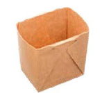 CONTENITORE EASY-BOX CARTA KRAFT 500ML 10.5X8X10.5H 50PZ