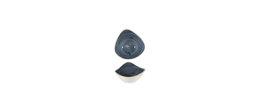 COPPETTA TRIANGOLARE15,3CM STONECAST BLUEBERRY CHURCHILL