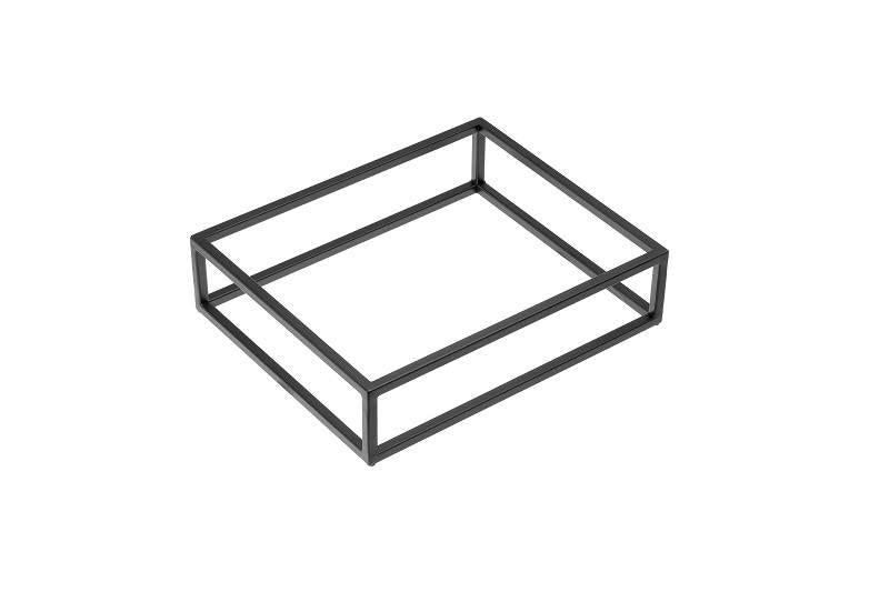 STAND PER BUFFET NERO IN METALLO 32,5X26,5X8H