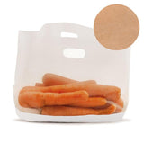 SACCHETTO CON MANICO30X18X4,5 CM NATURALE KRAFT CF=50PZ