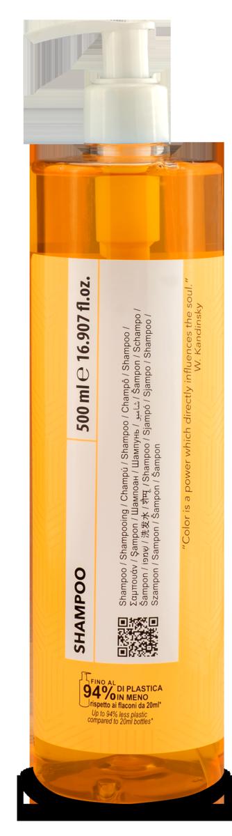 DISPENSER SHAMPOO ARANCIO TRASP 500ML COLOR