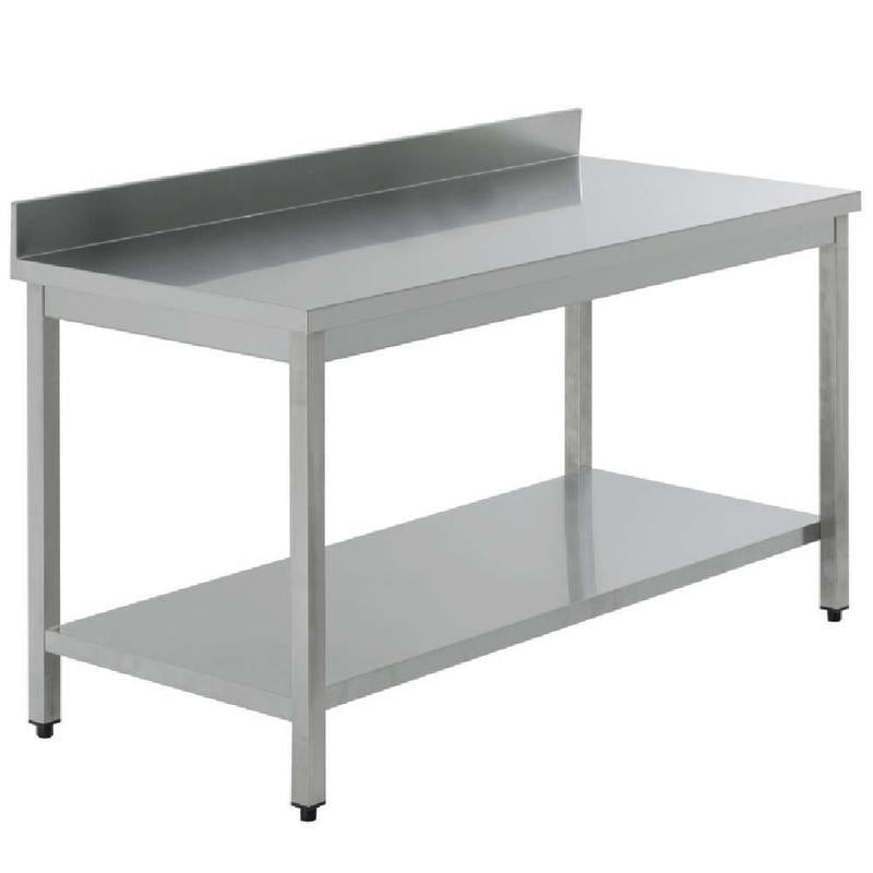 TAVOLO CON ALZATINA E BASE  TDL157A VT33 150X70X95H