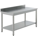 TAVOLO CON ALZATINA E BASE  TDL157A VT33 150X70X95H