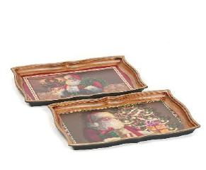 VASSOIO 43X32X3CM BABBO NATALE ASSORTITI