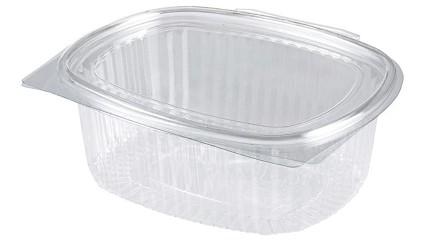 VASCHETTA OVALE 1000CC IN PET TRASP.INCERNIERATO CF=50PZ