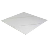 TOP TAVOLO PIETRA SINTERIZZATA BIANCO 80X80X0.6