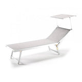 LETTINO "LUX BEACH" C/PARASOLE COL.GRIGIO