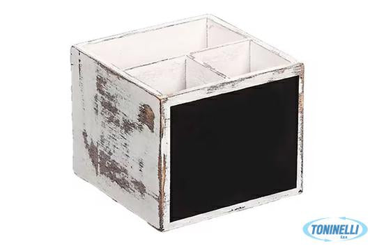 VINTAGE WHITE - PORTAPOSATE CM 12X12H.10
